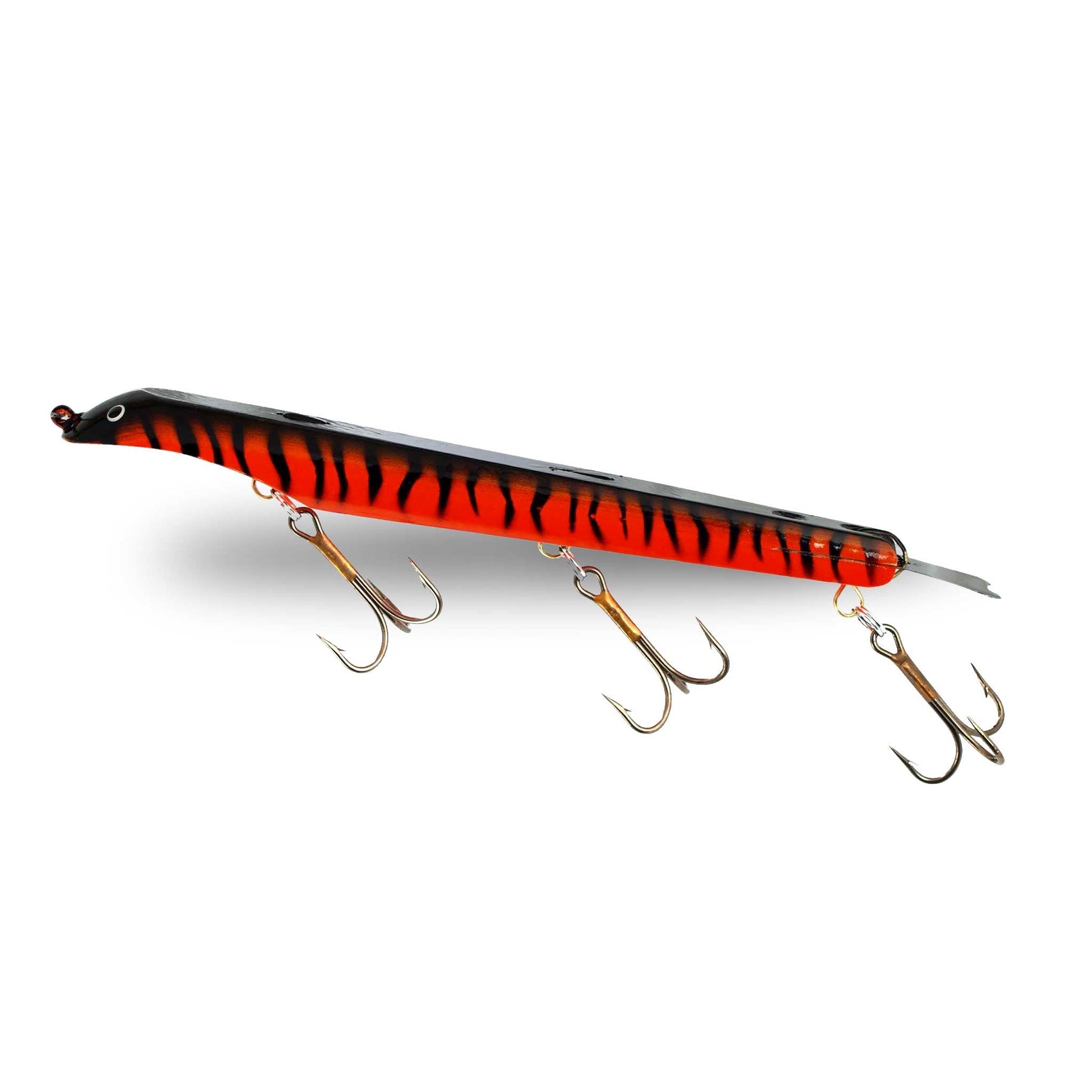 Suick Musky Lures Series 10 Dive and Rise Bait Tiger Swirl