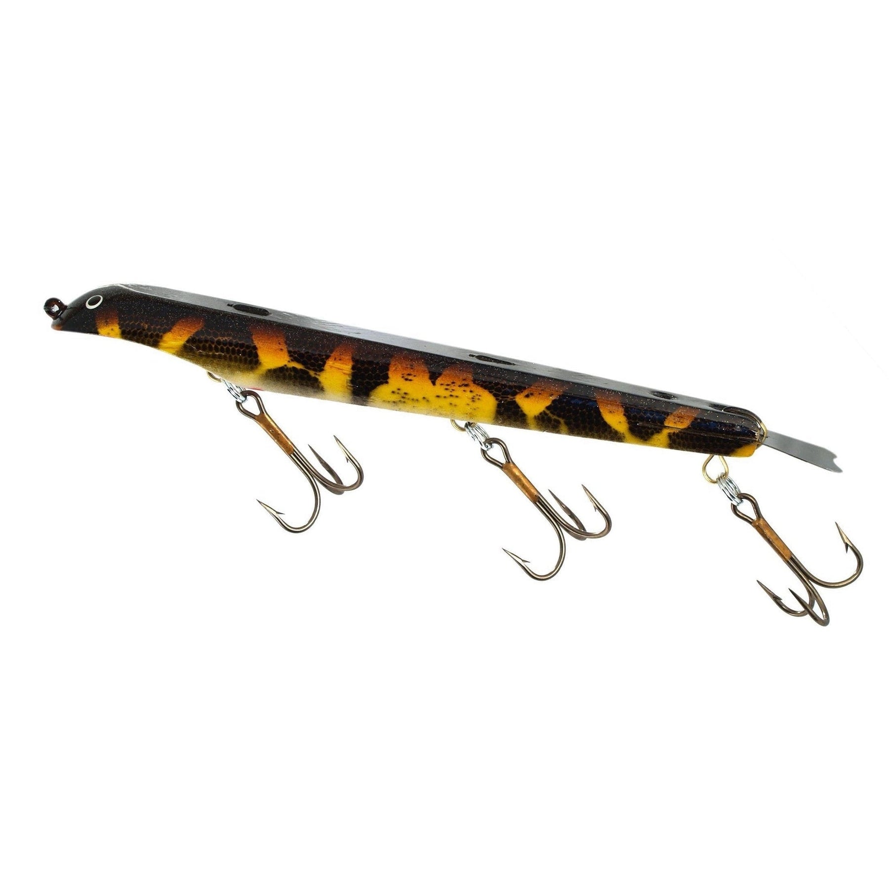 View of Dive_And_Rise Suick Non-Weighted Thriller 9" Dive And Rise Bait Thunder available at EZOKO Pike and Musky Shop