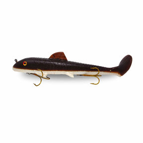 View of Rubber Suick Suzy Sucker 11" Swimbait Brown Sucker available at EZOKO Pike and Musky Shop