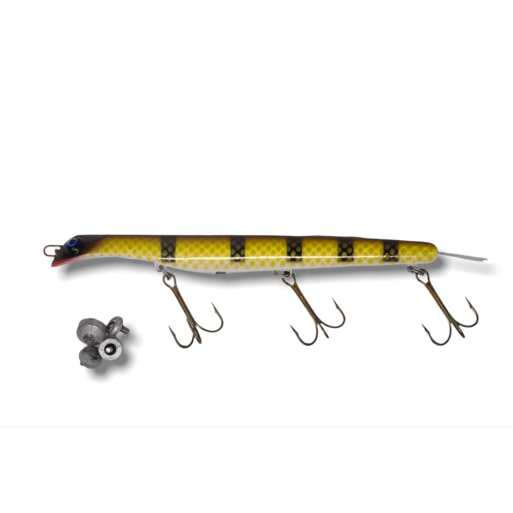 View of Dive_And_Rise Suick Thriller Adjustable Weight High Impact 9" Dive And Rise Bait Walleye available at EZOKO Pike and Musky Shop