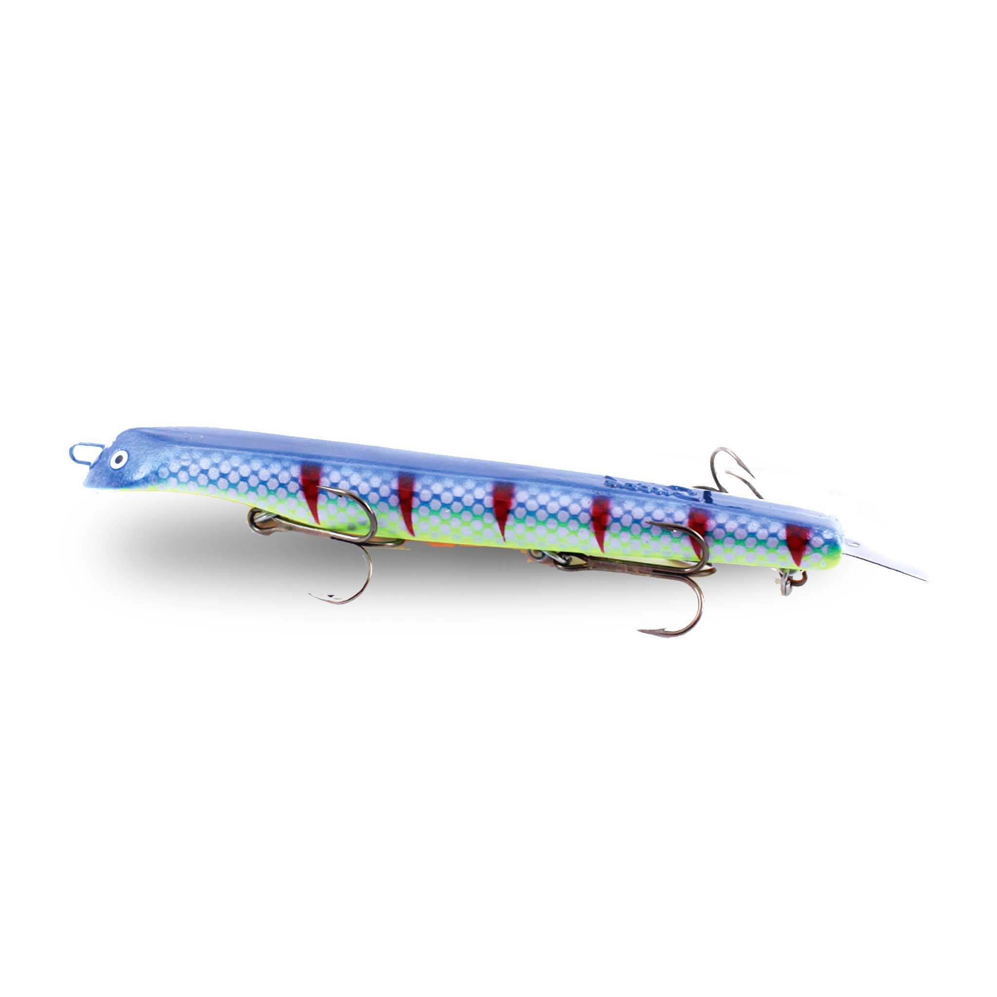 View of Dive_And_Rise Suick Thriller High Impact 10" Dive And Rise Bait Tiger Shad available at EZOKO Fishing