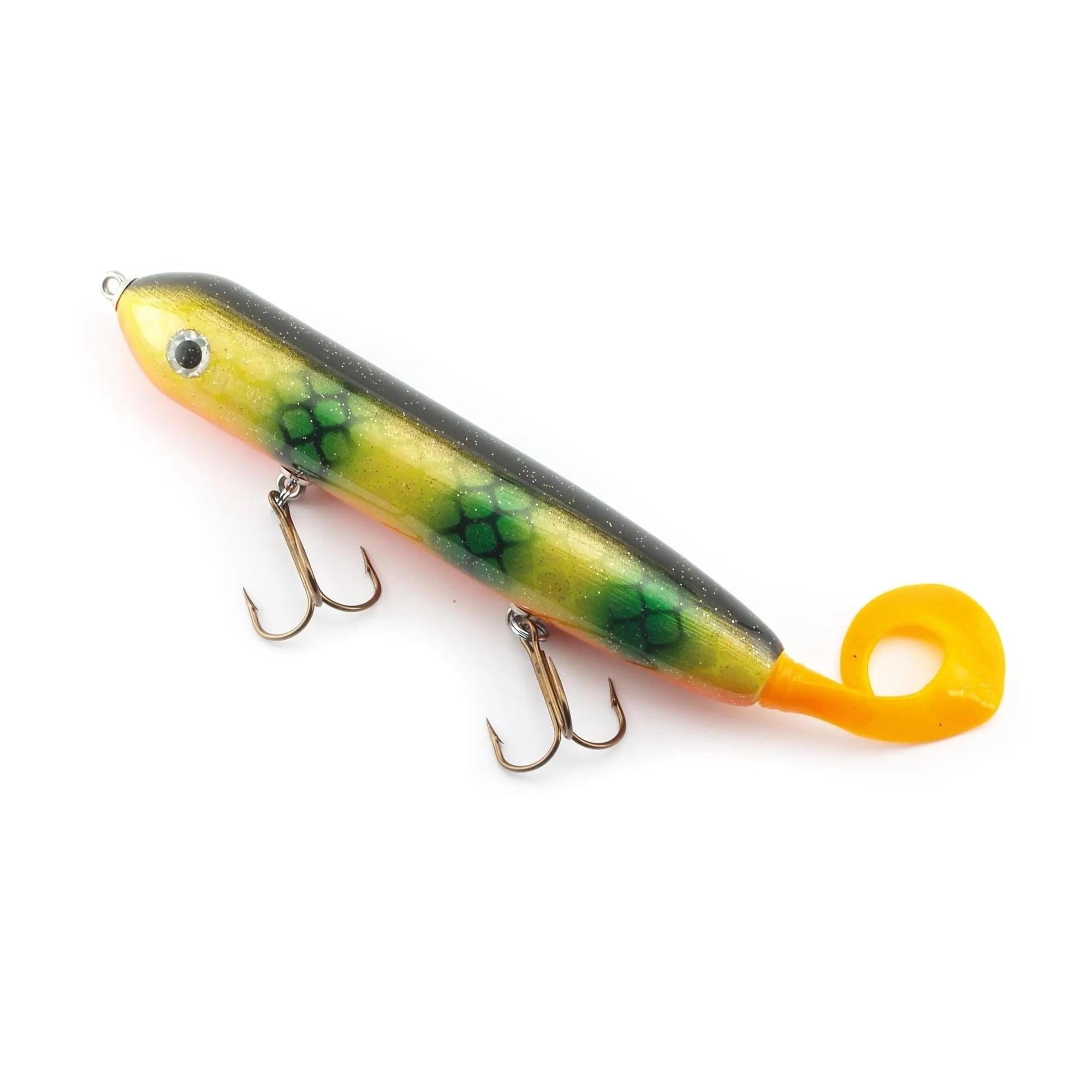 View of Jerk-Glide_Baits Suick Wabull Wild Action 8" Perch available at EZOKO Fishing