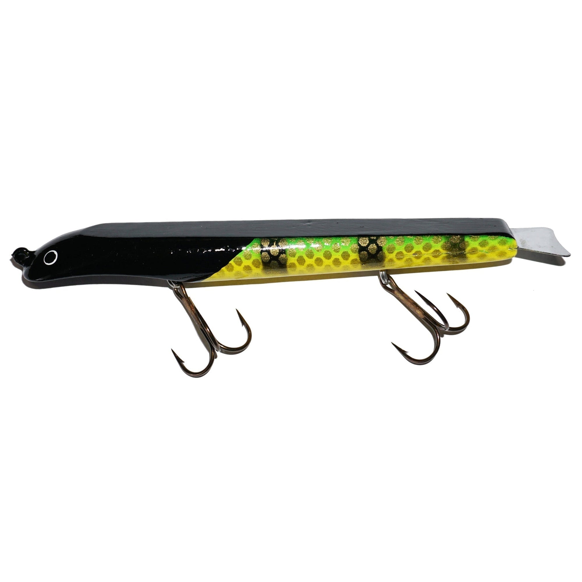 View of Dive_And_Rise Suick Weighted Thriller 7" Dive And Rise Bait Yellow Perch available at EZOKO Fishing
