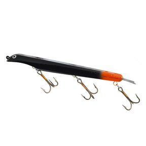 View of Dive_And_Rise Suick Weighted Thriller 9" Dive And Rise Bait Fire Tail available at EZOKO Fishing