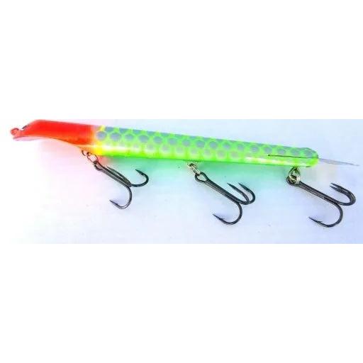 View of Dive_And_Rise Suick Weighted Thriller 9" Dive And Rise Bait Hot Tamale available at EZOKO Fishing