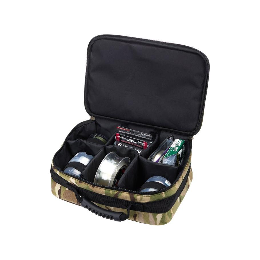 View of Tackle Storage Sunline Camo Line Storage Bag available at EZOKO Fishing