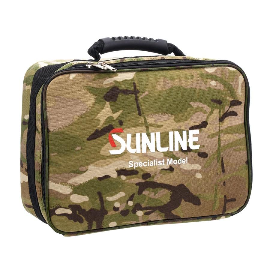 View of Tackle Storage Sunline Camo Line Storage Bag available at EZOKO Fishing