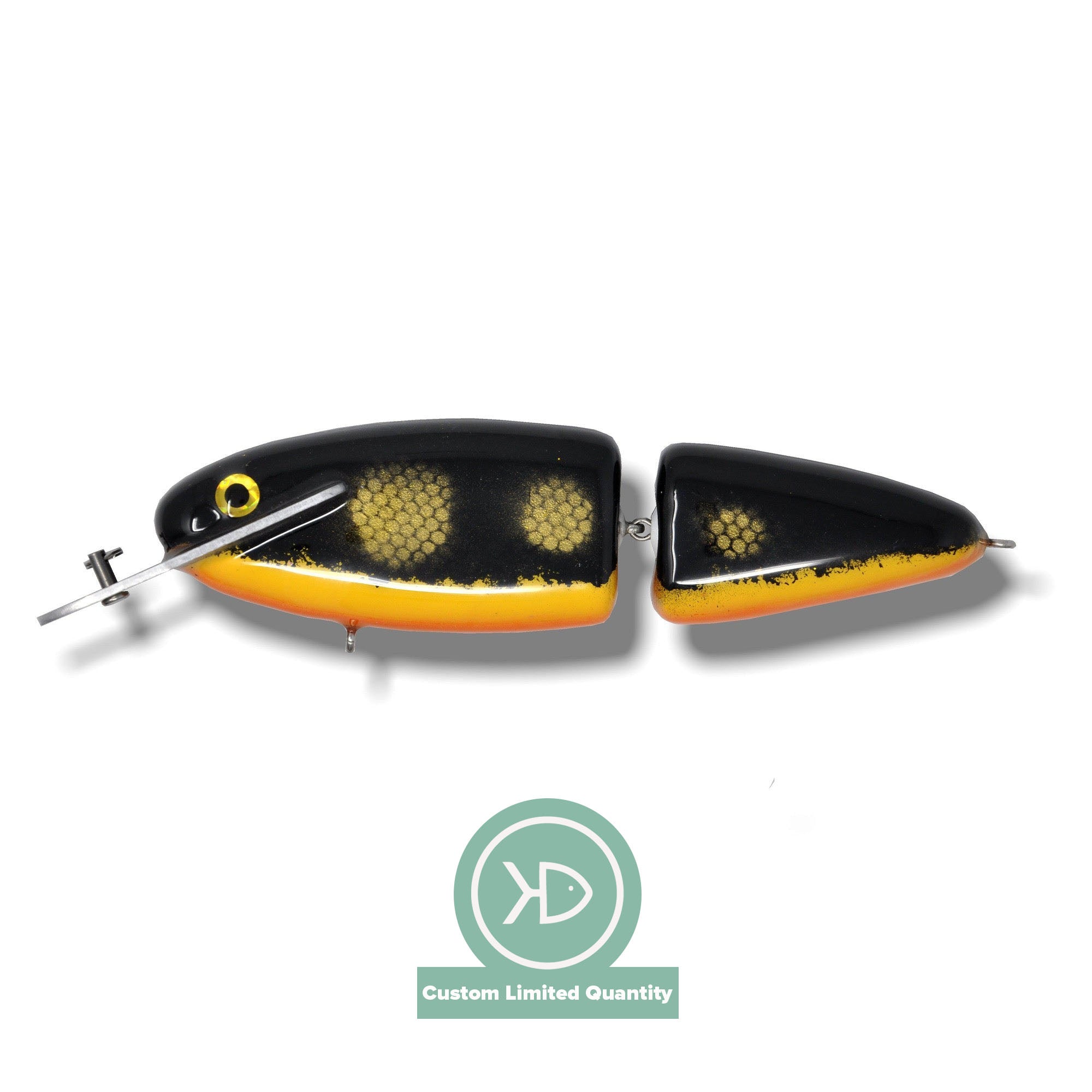 View of Crankbaits Supernatural Big Baits Mattlock Jointed 8Five Black Perch available at EZOKO Fishing