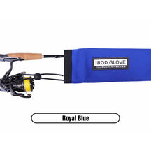 View of Rods-Reels-Accessories The Rod Glove Tournament Series Spinning Rod Cover Royal Blue available at EZOKO Pike and Musky Shop