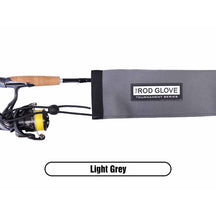 View of Rods-Reels-Accessories The Rod Glove Tournament Series Spinning Rod Cover Light Grey available at EZOKO Pike and Musky Shop