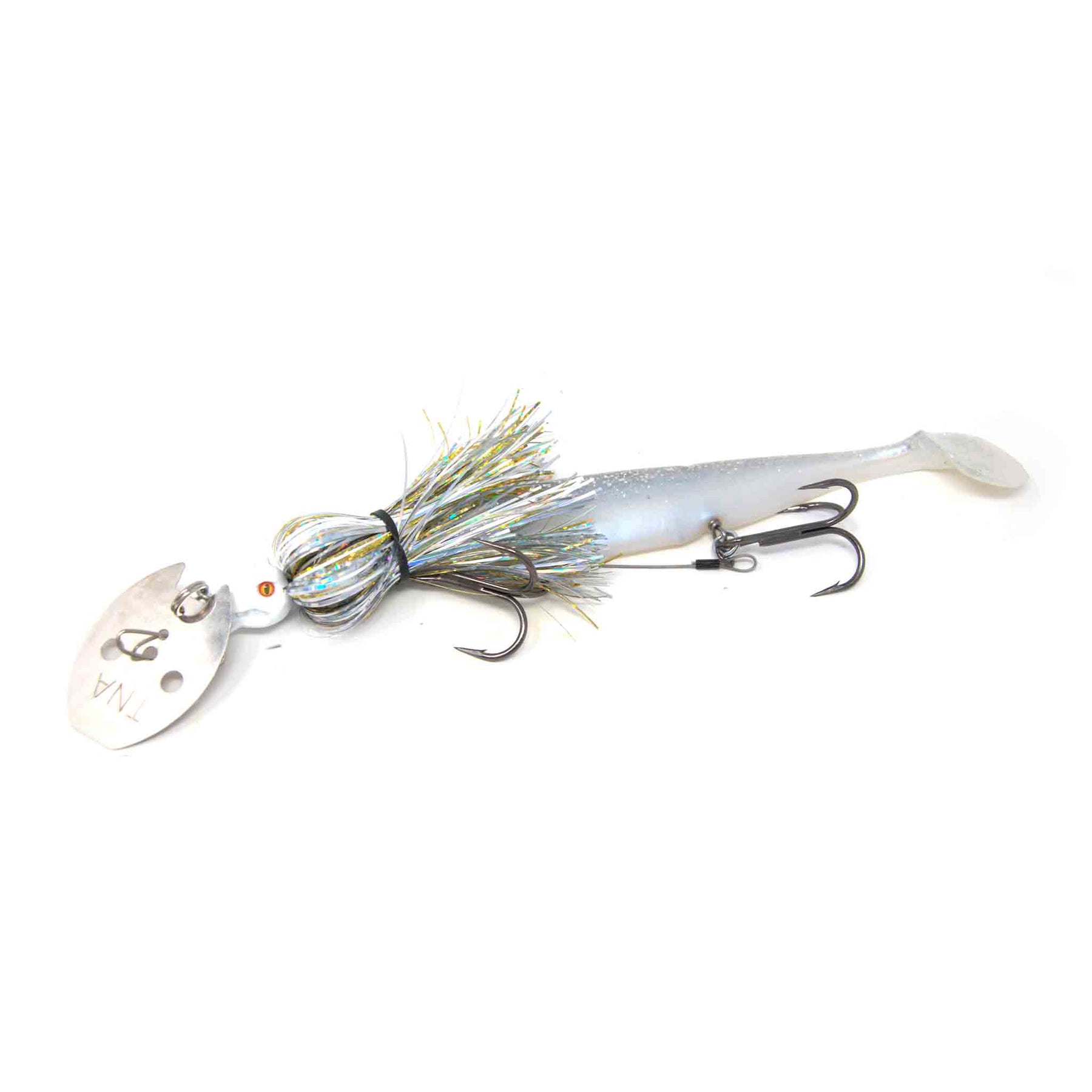 View of Chatterbaits TnA Tackle Waggin Dragon Chatterbait Sparkling Mermaid available at EZOKO Pike and Musky Shop