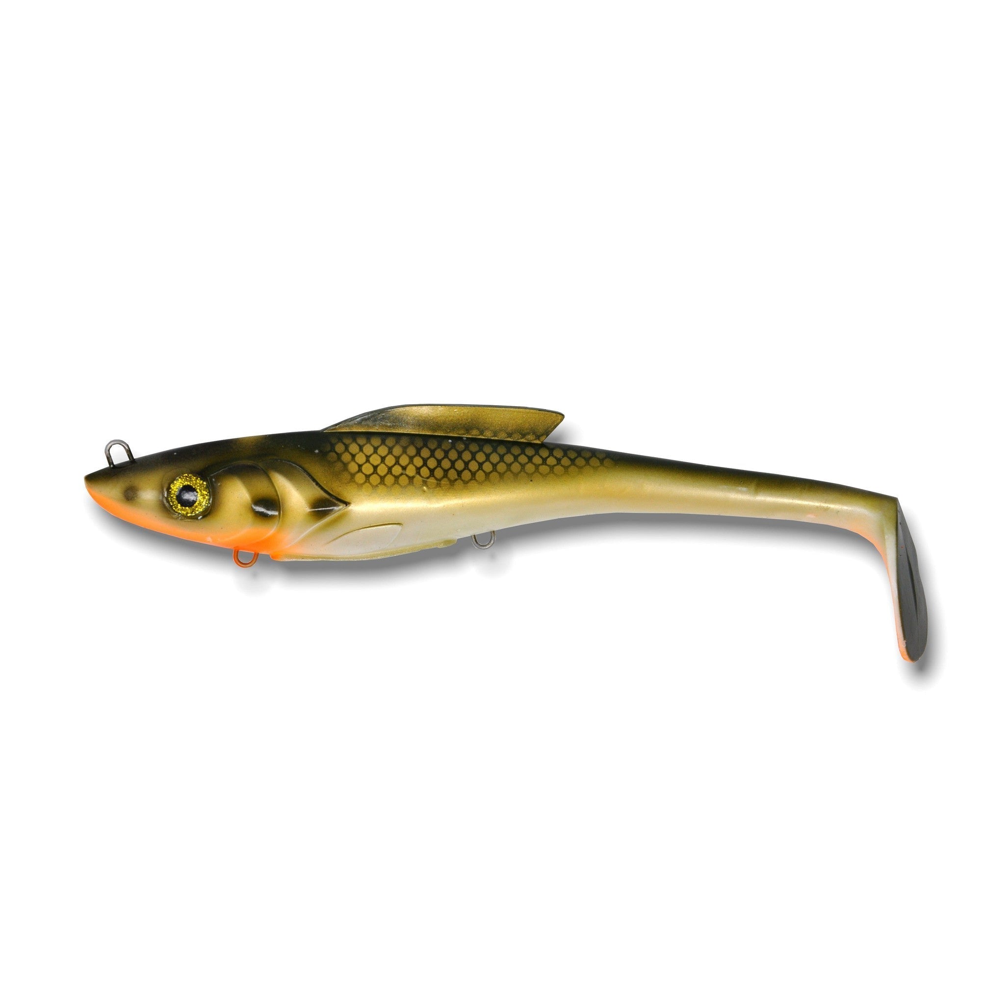 View of Swimbaits Toddy Tickle Baits 11" Warhammer Shallow Swimbait KRT Shad available at EZOKO Fishing