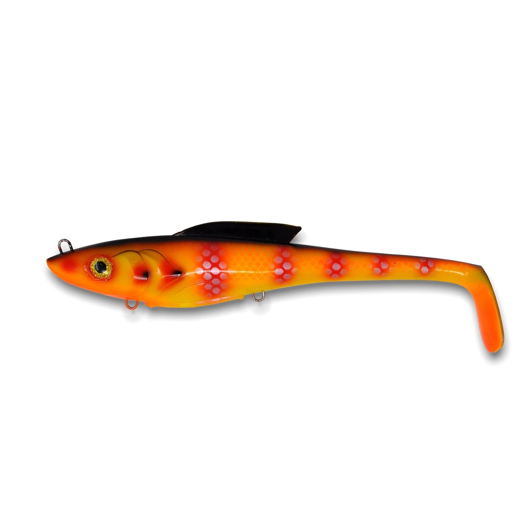 View of Swimbaits Toddy Tickle Baits 11" Warhammer Swimbait Balrog available at EZOKO Pike and Musky Shop