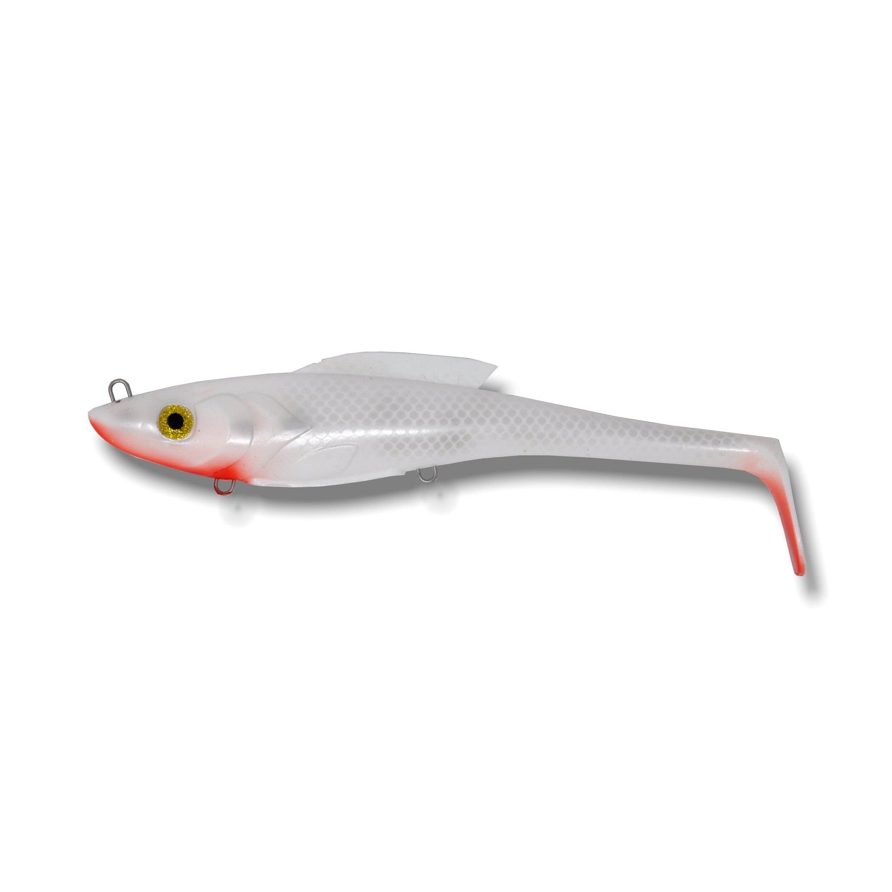 View of Swimbaits Toddy Tickle Baits 11" Warhammer Swimbait Bloody Superman available at EZOKO Pike and Musky Shop