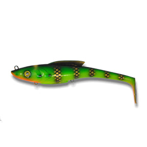 View of Swimbaits Toddy Tickle Baits 11" Warhammer Swimbait Perch available at EZOKO Pike and Musky Shop