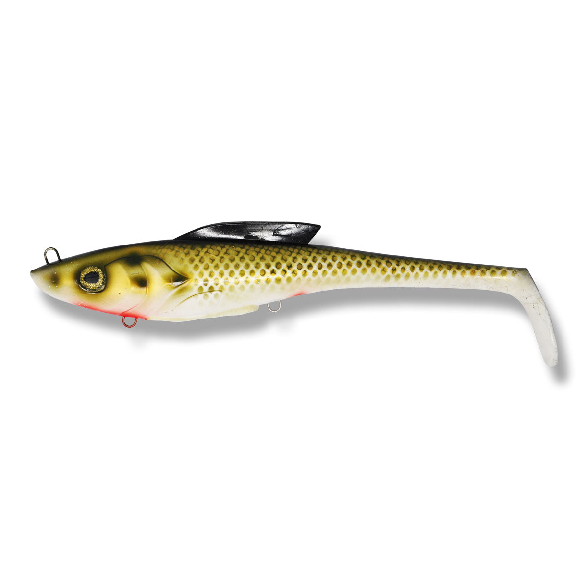 View of Toddy Tickle Baits 14" Warhammer Swimbait St Lawrence available at EZOKO Pike and Musky Shop