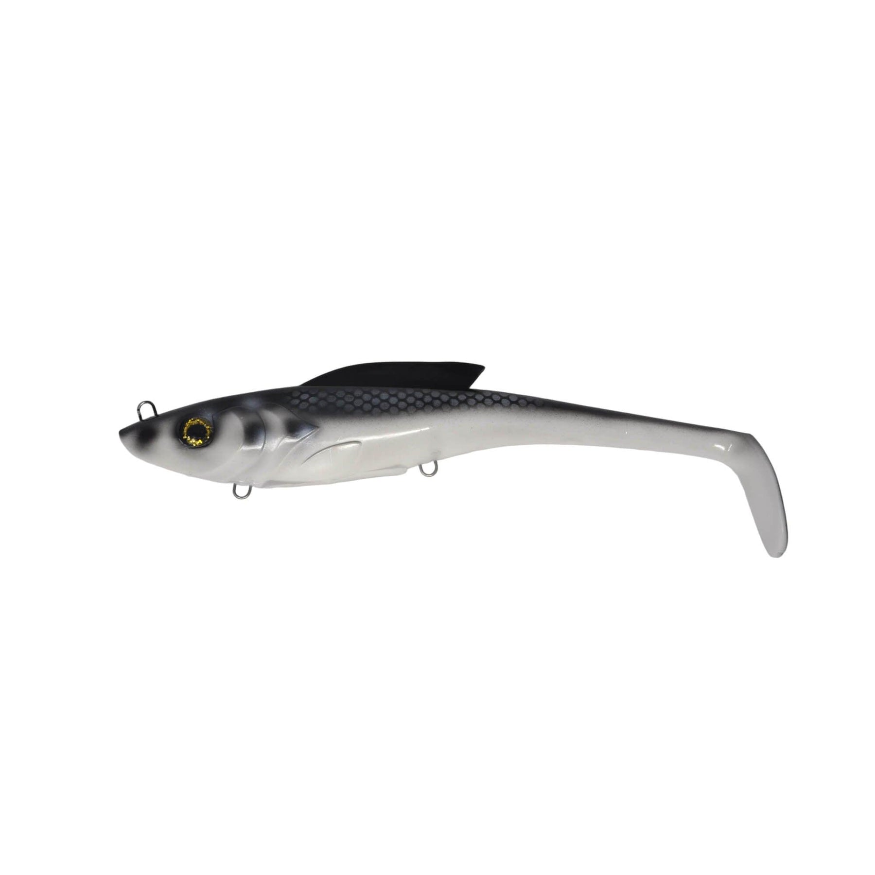 View of Swimbait Toddy Tickle Baits 14" Warhammer Swimbait Shad available at EZOKO Pike and Musky Shop