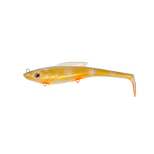 View of Swimbait Toddy Tickle Baits 14" Warhammer Swimbait Sunrise Perch available at EZOKO Pike and Musky Shop
