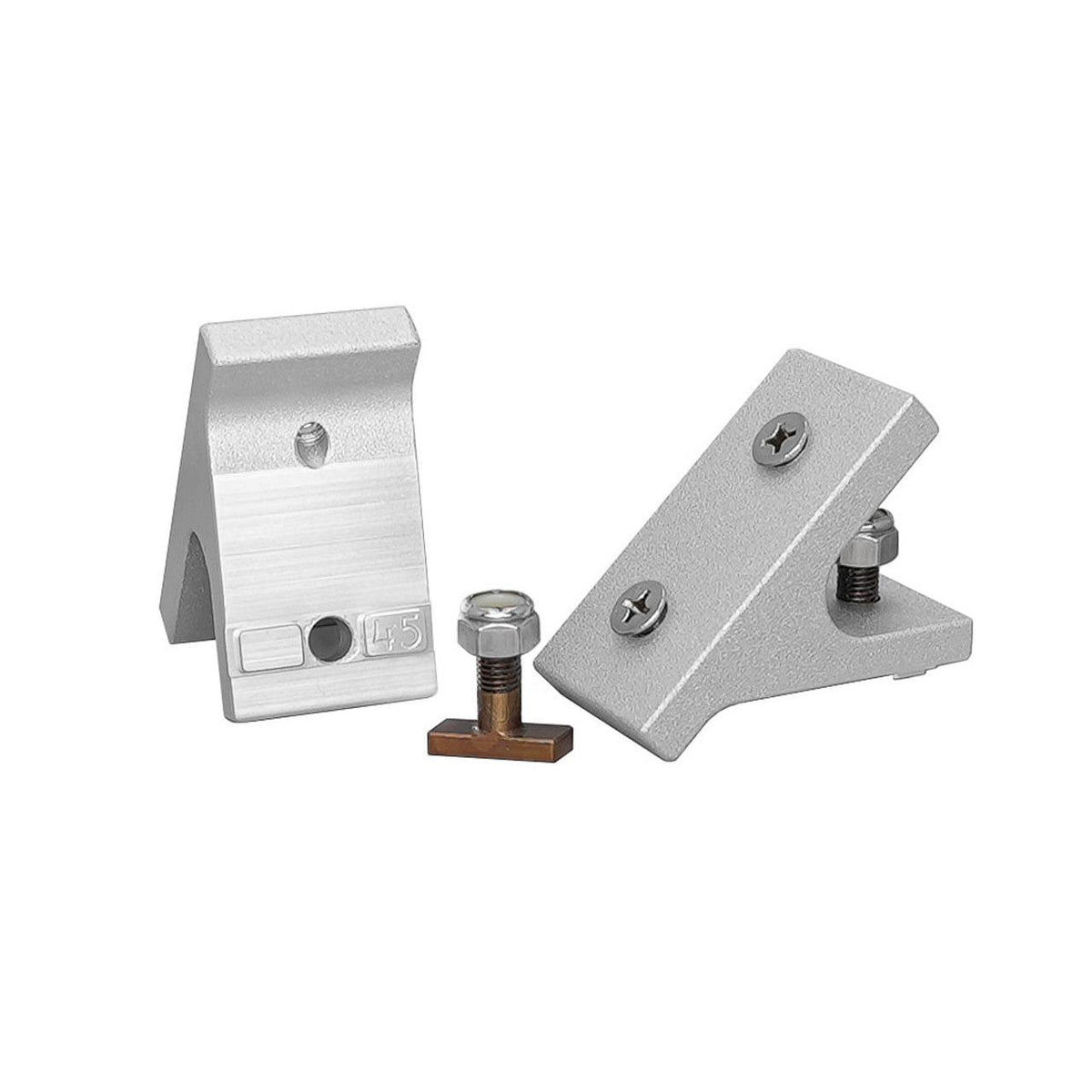 View of boating_accessories Traxstech 45 Degree T-Bolt Brackets Gunwale Track (2pk) available at EZOKO Pike and Musky Shop