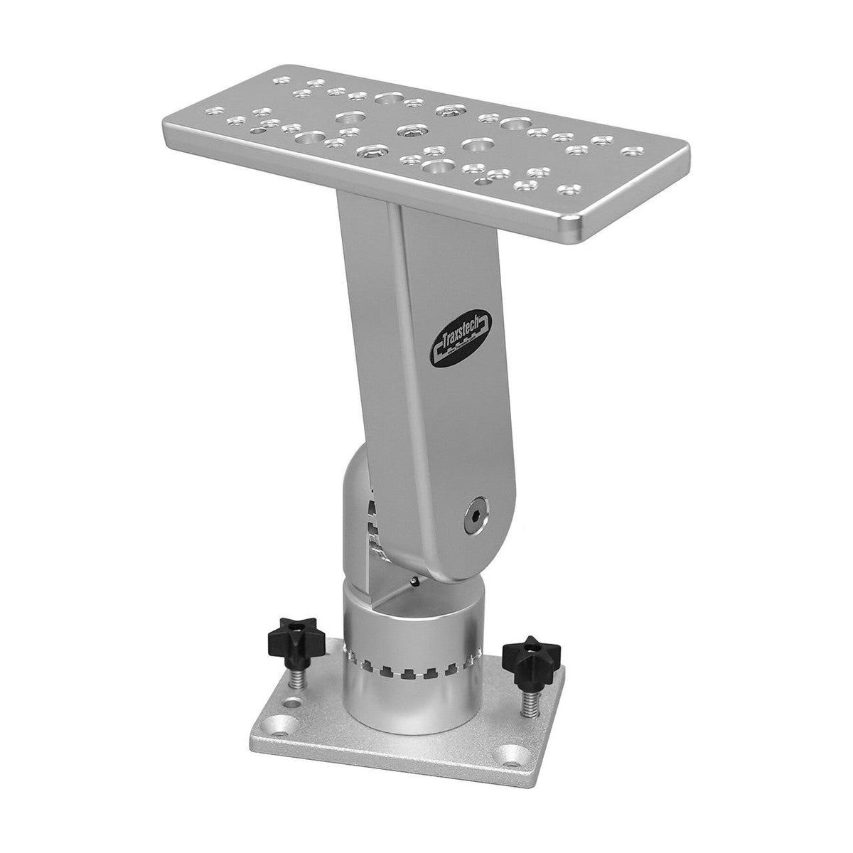View of boating_accessories Traxstech Single Pivot Electronics Mounts-Various Heights 8" Silver available at EZOKO Fishing