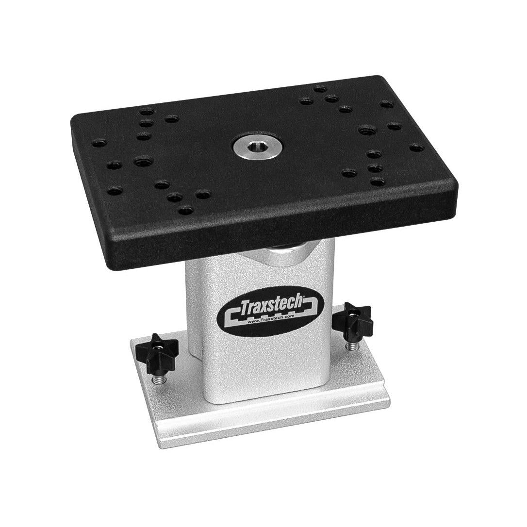 View of boating_accessories Traxstech Swivel Mount Clear/Silver 4.5" available at EZOKO Fishing