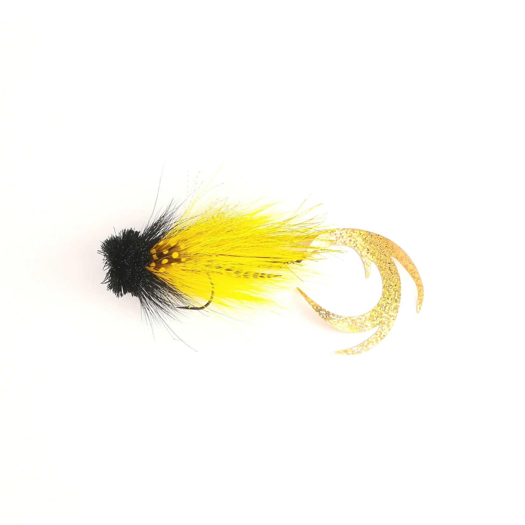 View of Flies Urban Fly Co. Single Dragon Tail Fly Black / Gold available at EZOKO Fishing