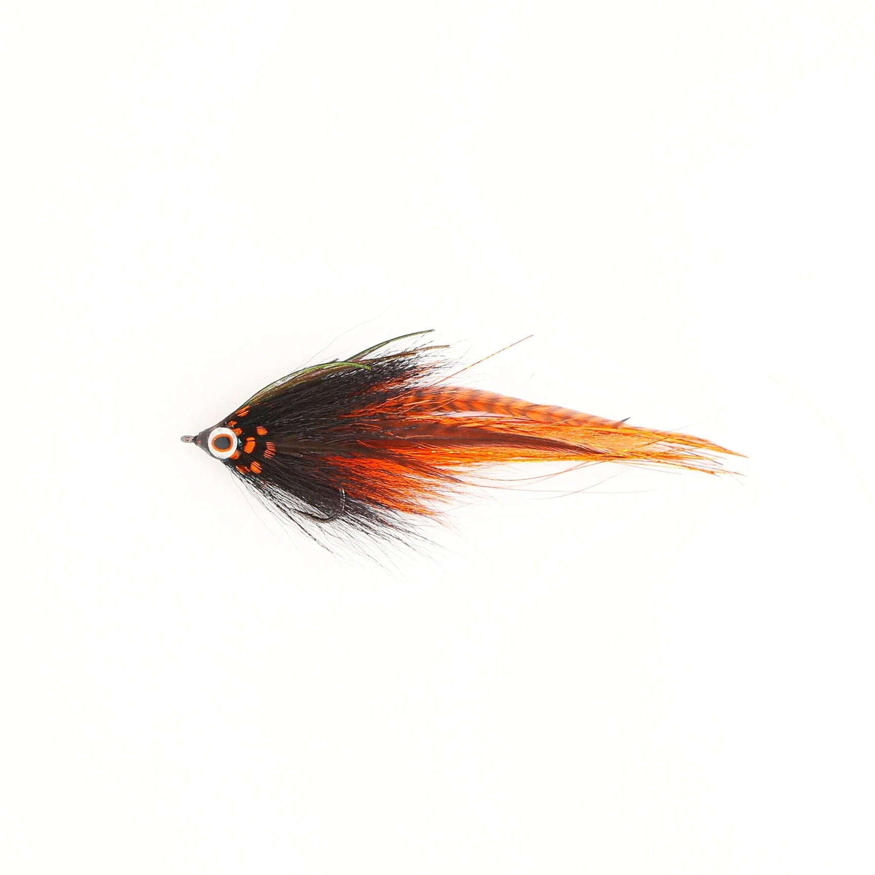 View of Flies Urban Fly Co. Single Minnow Fly Black / Orange available at EZOKO Fishing