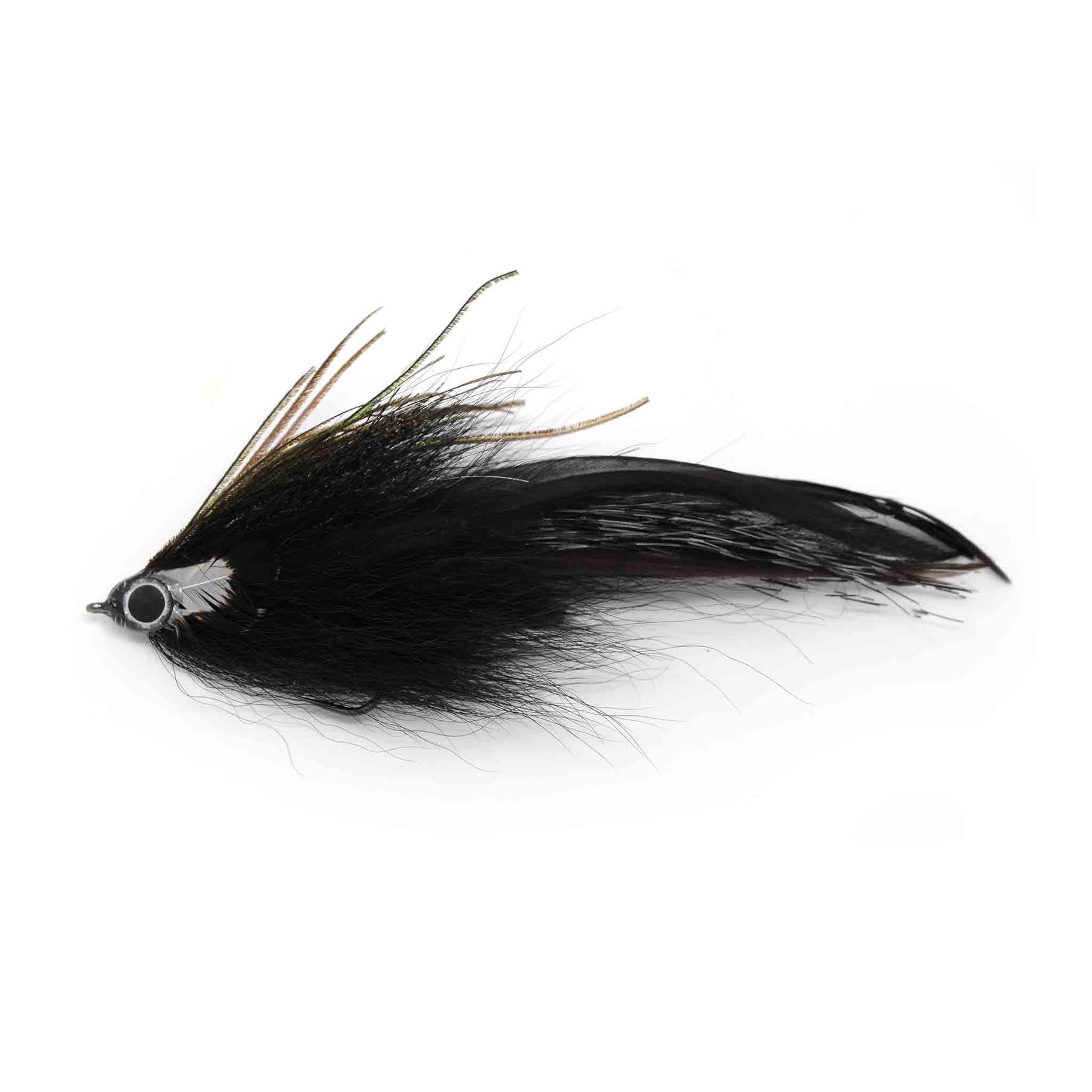 View of Flies Urban Fly Co. Single Minnow Fly Black available at EZOKO Fishing
