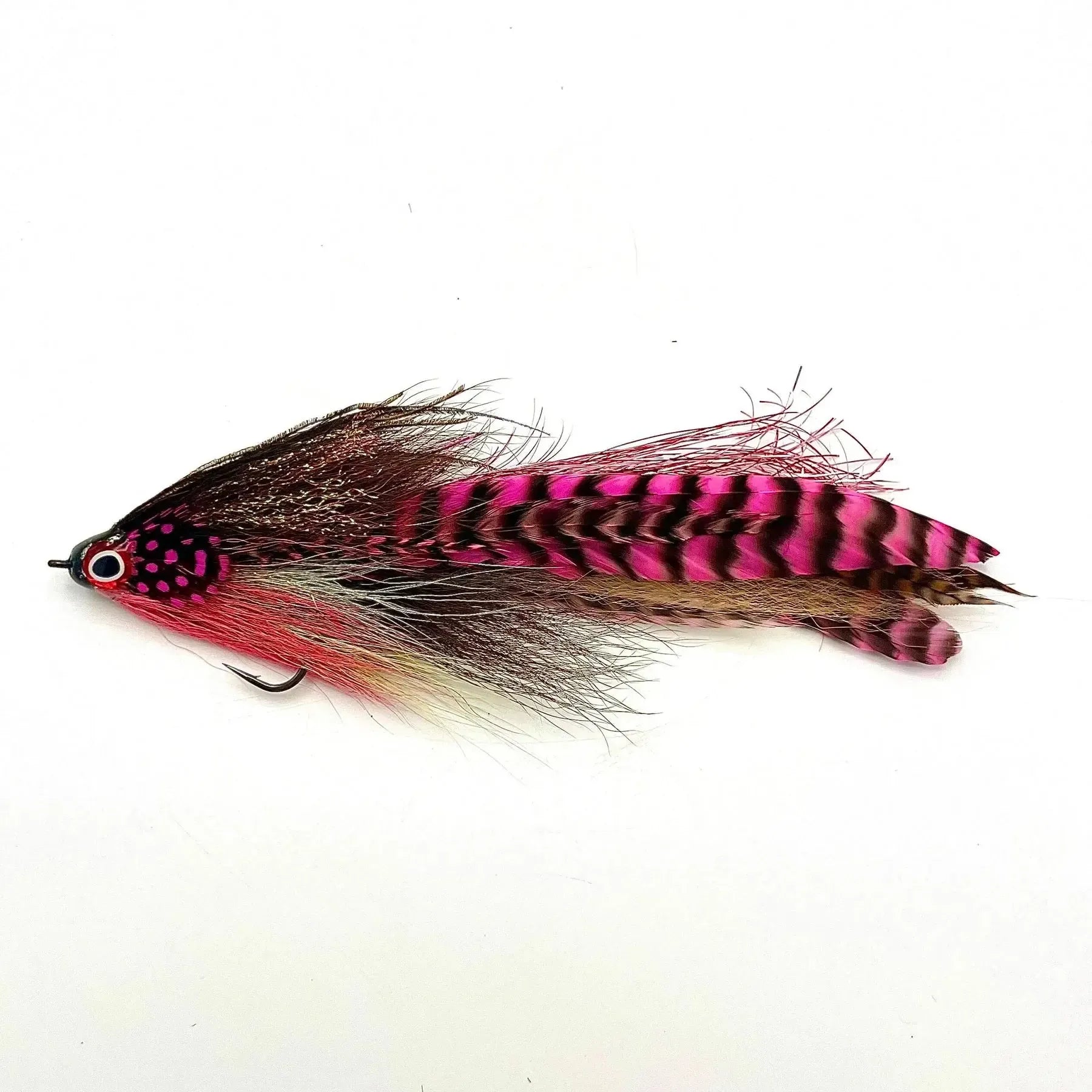 View of Flies Urban Fly Co. Single Minnow Fly Pink available at EZOKO Fishing