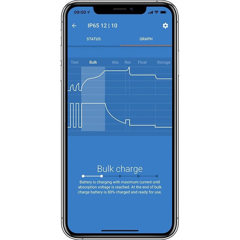 View of batteries_chargers Victron Blue Smart IP65 Marine Charger 12v/10A Bluetooth available at EZOKO Pike and Musky Shop