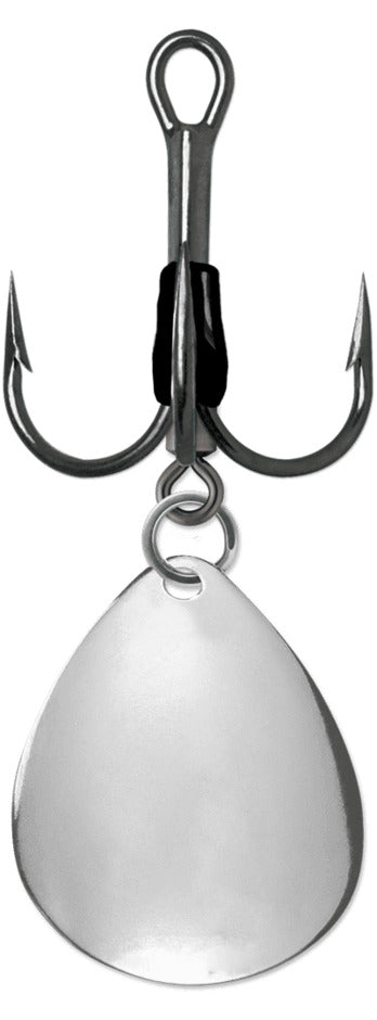 View of Hooks VMC 9650BD Bladed Round 1X Treble 3/0 Colorado available at EZOKO Pike and Musky Shop