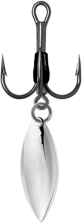 View of Hooks VMC 9650BD Bladed Round 1X Treble 3/0 Willow available at EZOKO Pike and Musky Shop