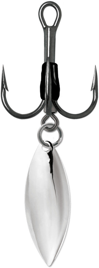 View of Hooks VMC 9650BD Bladed Round 1X Treble 3/0 Willow available at EZOKO Pike and Musky Shop