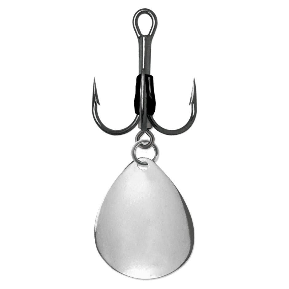 View of Hooks VMC 9650BD Bladed Round 1X Treble 3/0 Colorado available at EZOKO Pike and Musky Shop