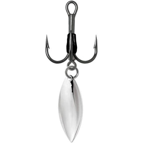 View of Hooks VMC 9650BD Bladed Round 1X Treble 3/0 Willow available at EZOKO Pike and Musky Shop