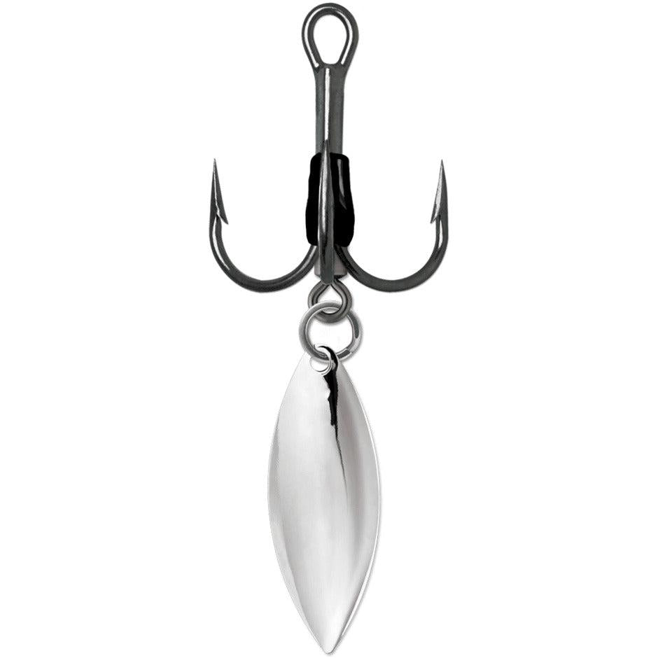 View of Hooks VMC 9650BD Bladed Round 1X Treble 3/0 Willow available at EZOKO Pike and Musky Shop