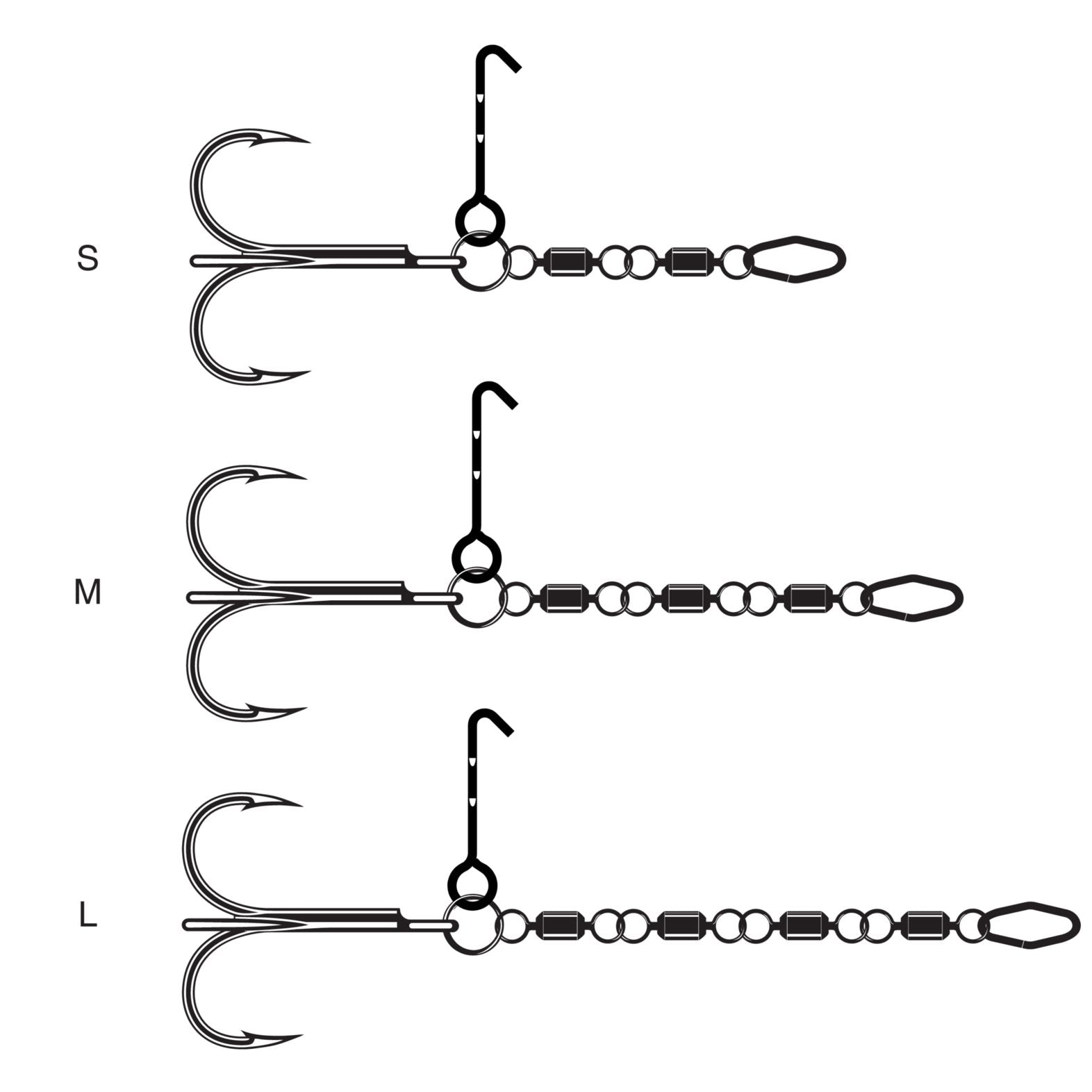 View of Rigs VMC Pike Chain Rig available at EZOKO Pike and Musky Shop