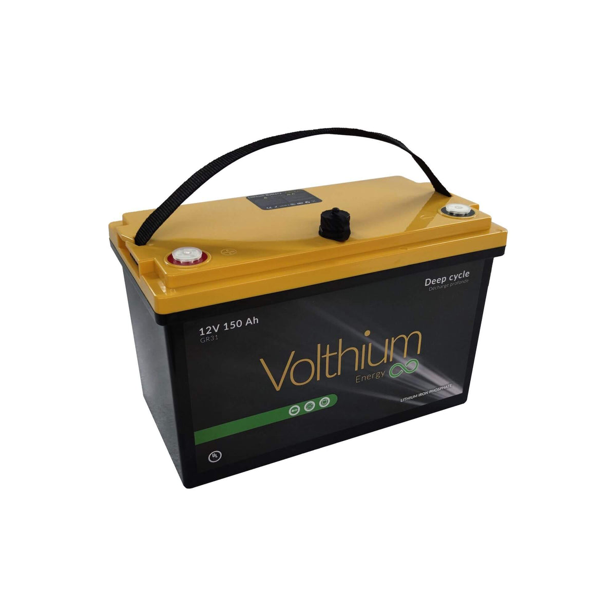View of batteries_chargers Volthium Lithium Marine Battery 12V 150Ah - Self Heating available at EZOKO Pike and Musky Shop