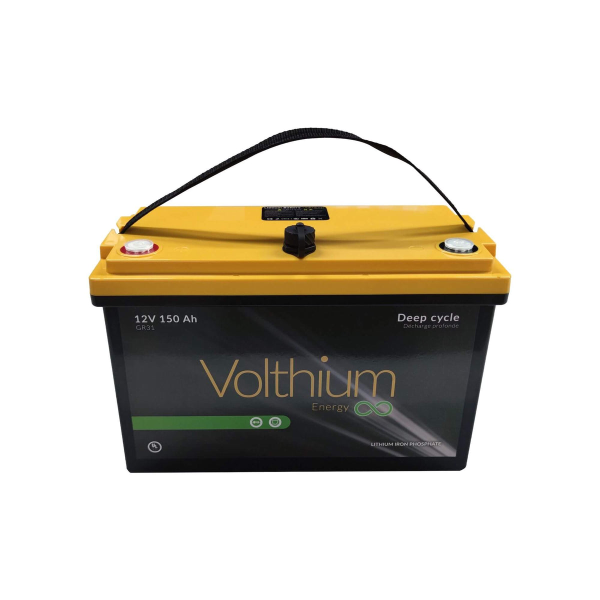 View of batteries_chargers Volthium Lithium Marine Battery 12V 150Ah - Self Heating available at EZOKO Pike and Musky Shop