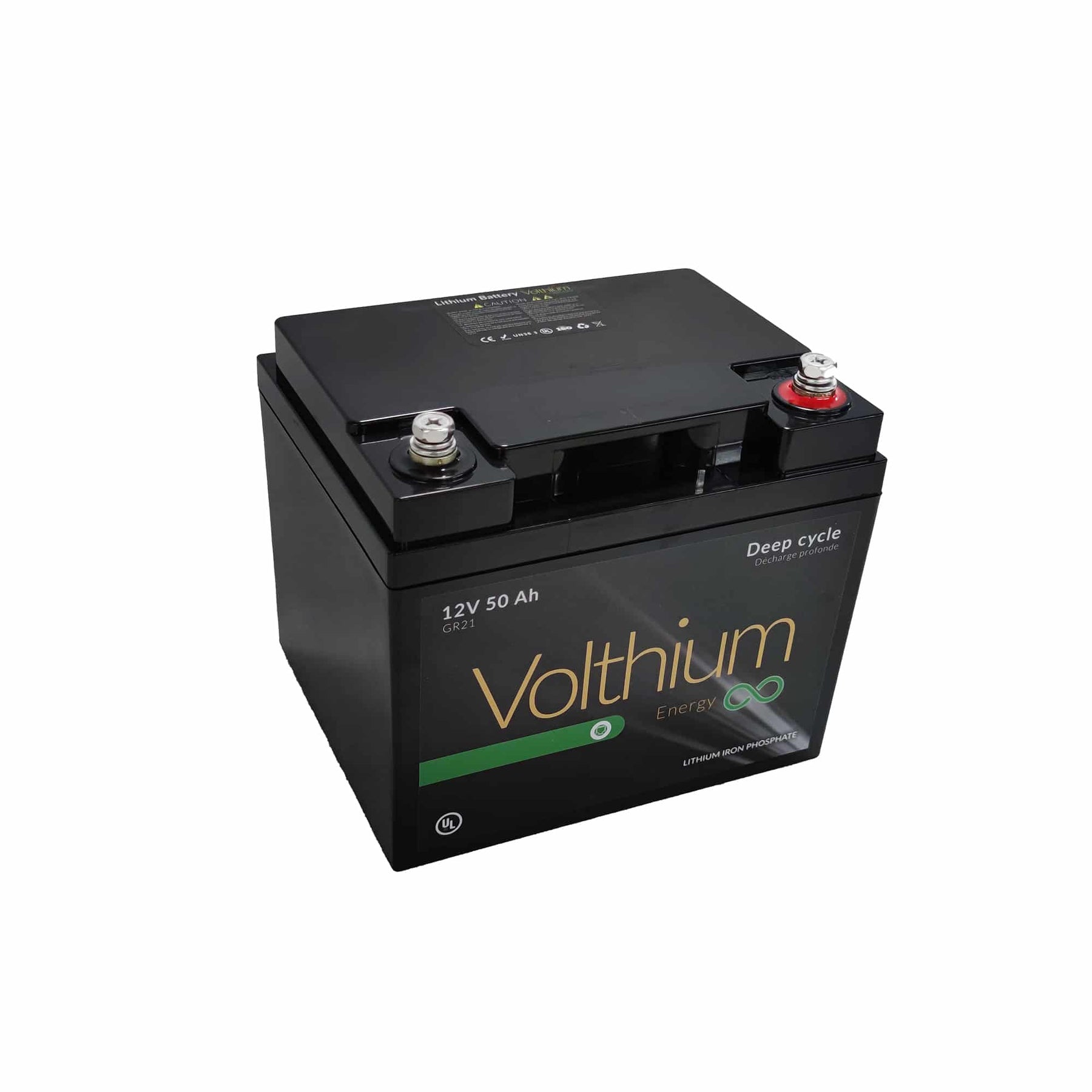 View of batteries_chargers Volthium Lithium Marine Battery 12V 50Ah - Low Temp Cut Off Protection available at EZOKO Pike and Musky Shop