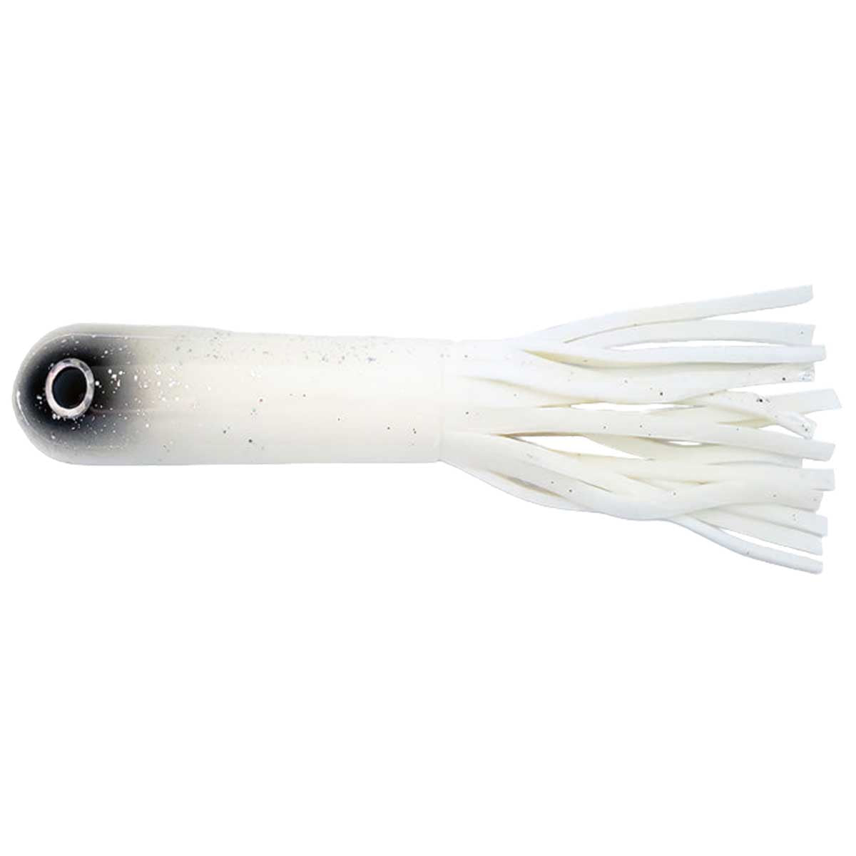 View of Rubber Water Wolf Lures Magnum Gator 11" - Unrigged (2pck) White Zombie available at EZOKO Fishing