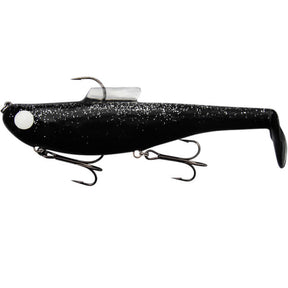 View of Rubber Water Wolf Lures Shadzilla 9.5'' Black Zombie available at EZOKO Pike and Musky Shop