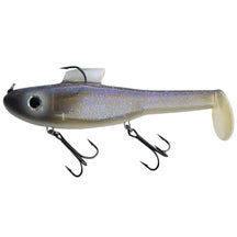 View of Rubber Water Wolf Lures Shadzilla 9.5'' Ghost Flash Shad available at EZOKO Pike and Musky Shop