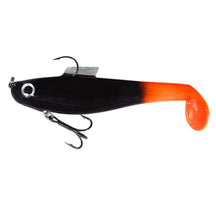 View of Rubber Water Wolf Lures Shadzilla Jr 7'' Tiger Tail available at EZOKO Pike and Musky Shop