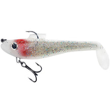 View of Rubber Water Wolf Lures Shadzilla Jr Shallow 7'' Ghost Flash Superman available at EZOKO Pike and Musky Shop