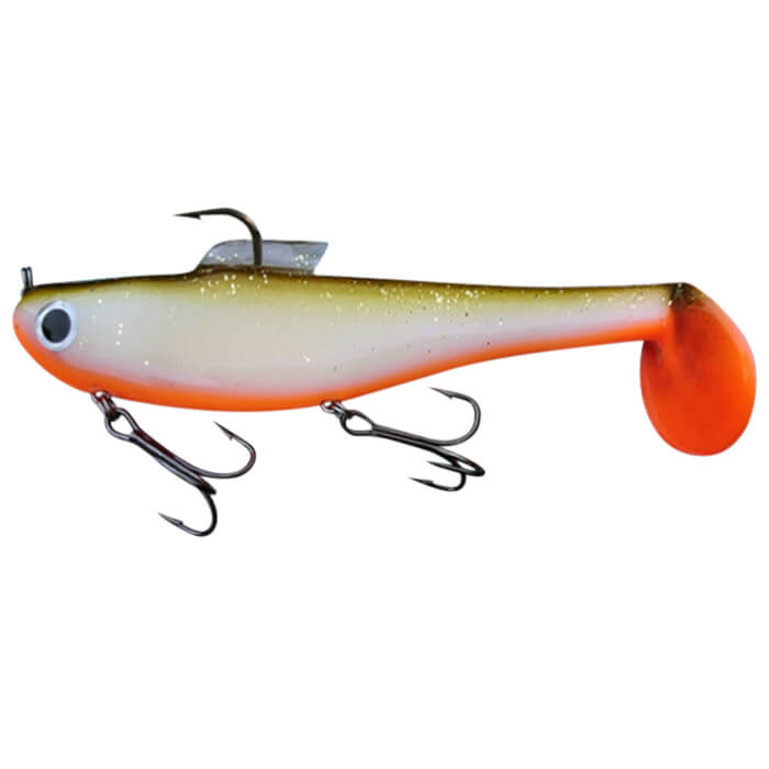 View of Rubber Water Wolf Lures Shadzilla Shallow 9.5'' Tenesse Shad available at EZOKO Pike and Musky Shop