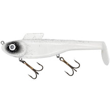 View of Water Wolf Lures Shadzilla Shallow SB (Solid Body) 9.5" Swimbait White Zombie available at EZOKO Pike and Musky Shop