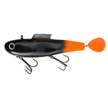 View of Rubber Water Wolf Lures Shadzilla V Tiger Tail available at EZOKO Pike and Musky Shop