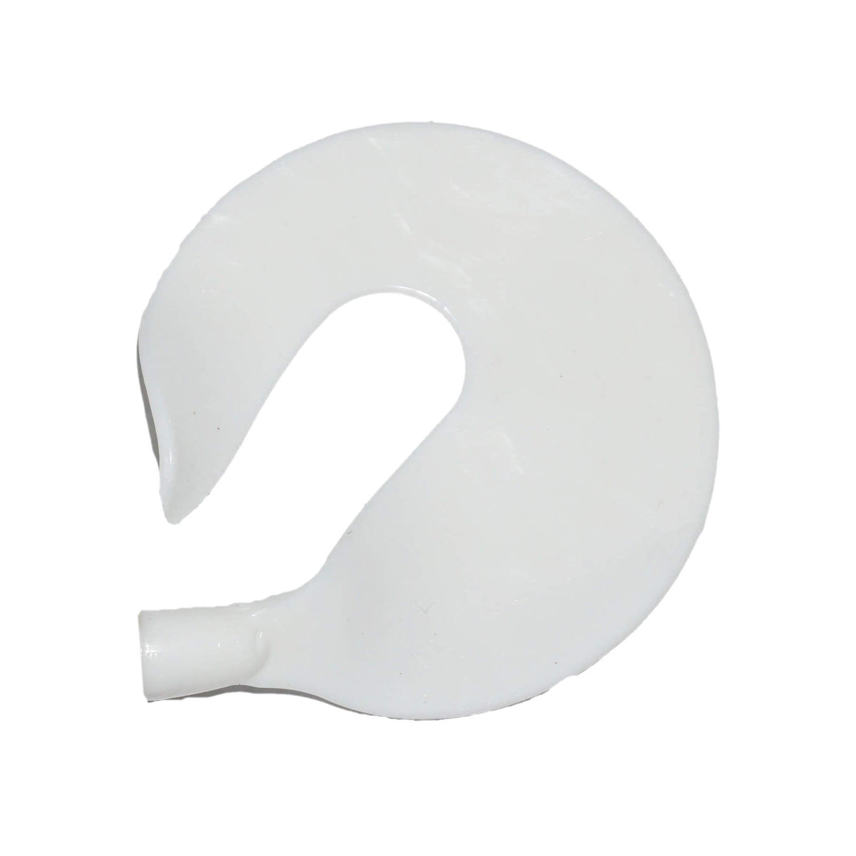 View of Lures_Add-on Whale Tail Plastics 11" Replacement Tail White available at EZOKO Pike and Musky Shop