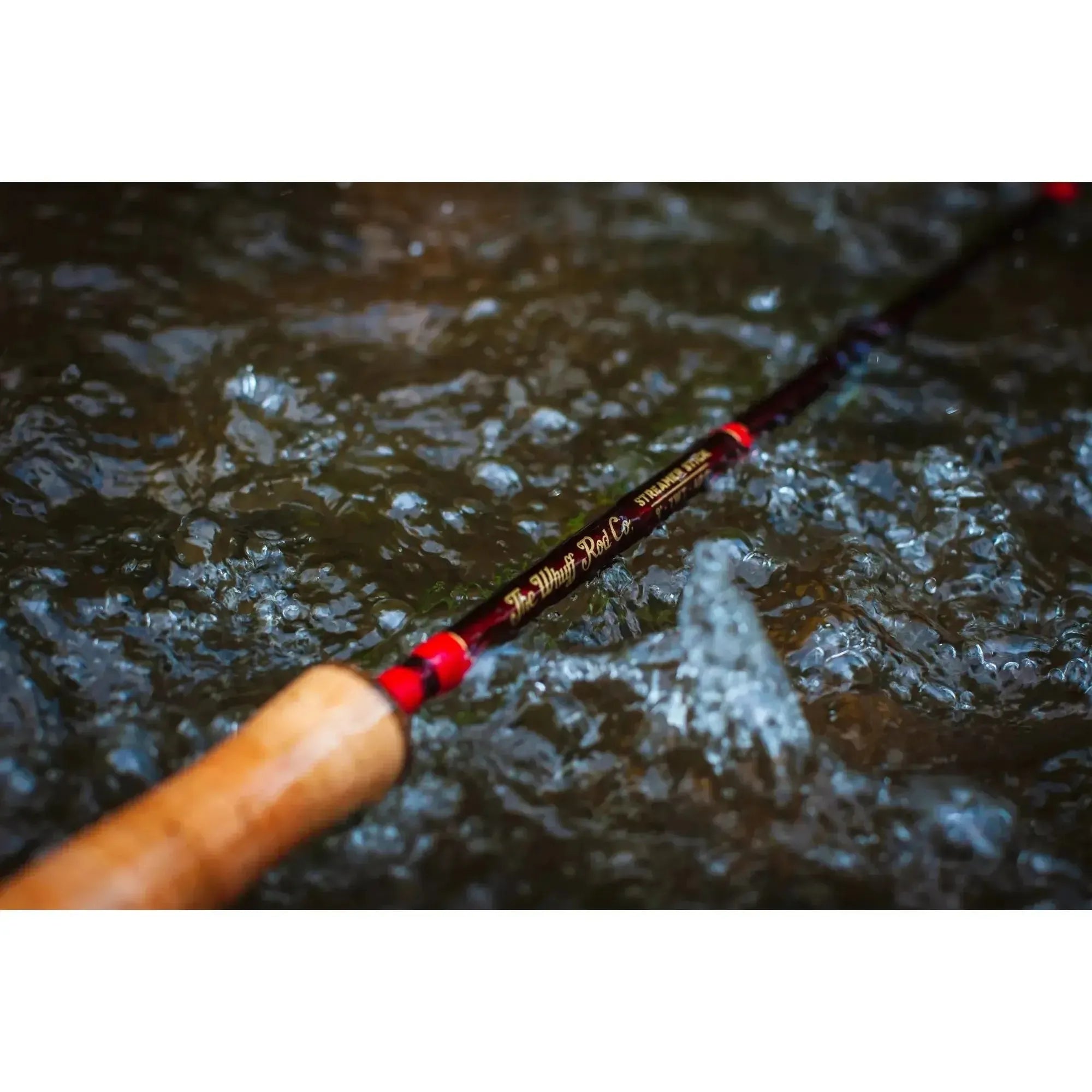 View of Whuff Rod Co Streamer Stick 7wt Fly Fishing Rod available at EZOKO Fishing